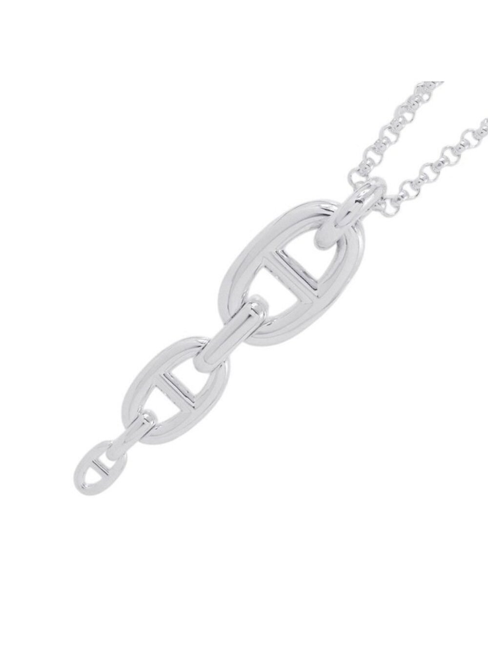 Hermes Necklace Chaine D'ancre GM Silver Pendant